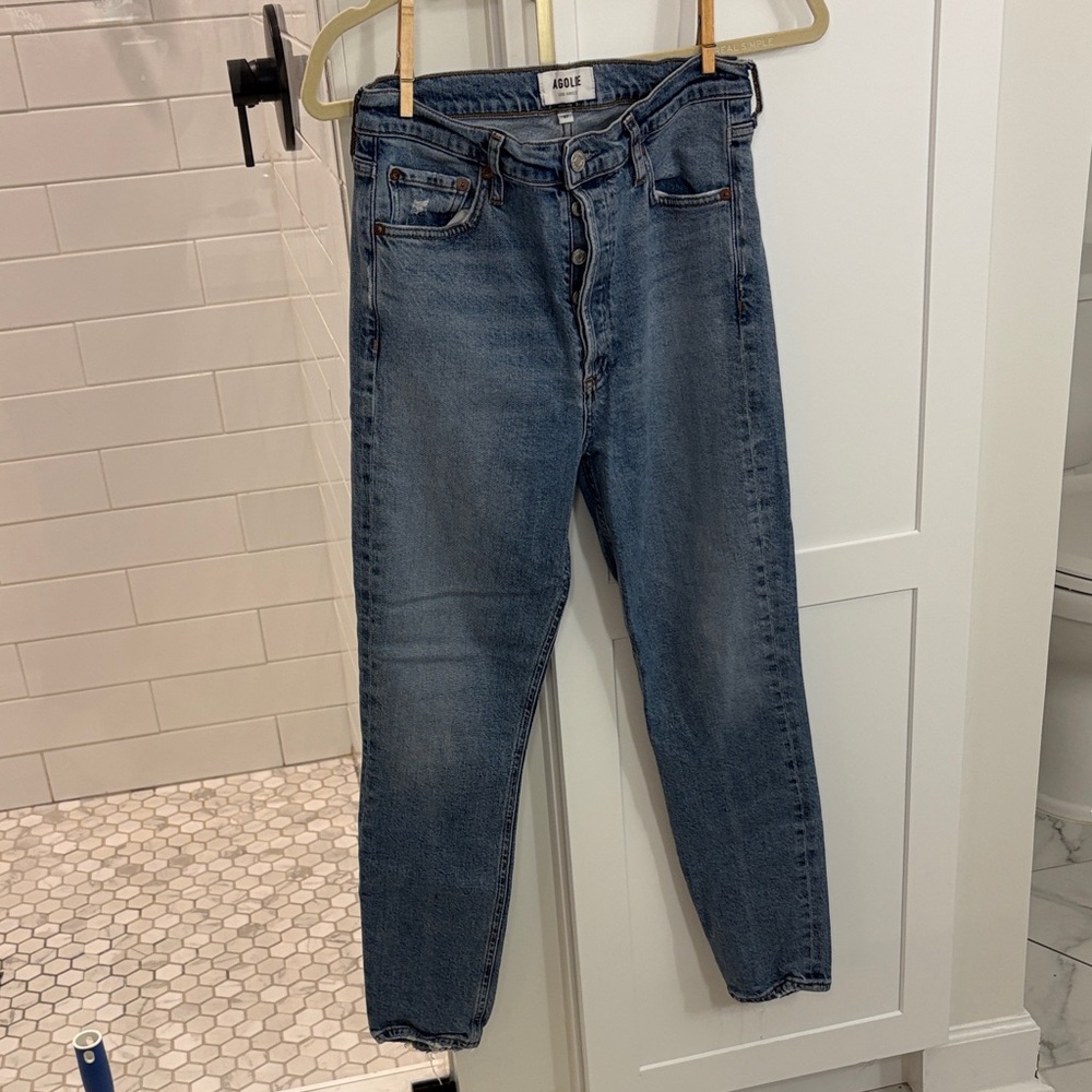 Agolde Light Blue High-Rise Jeans